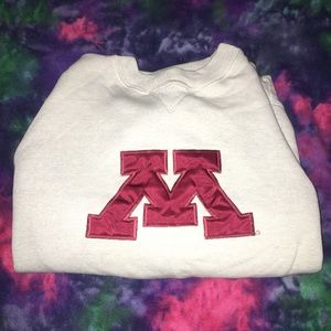 minnesota college apparel crew neck
